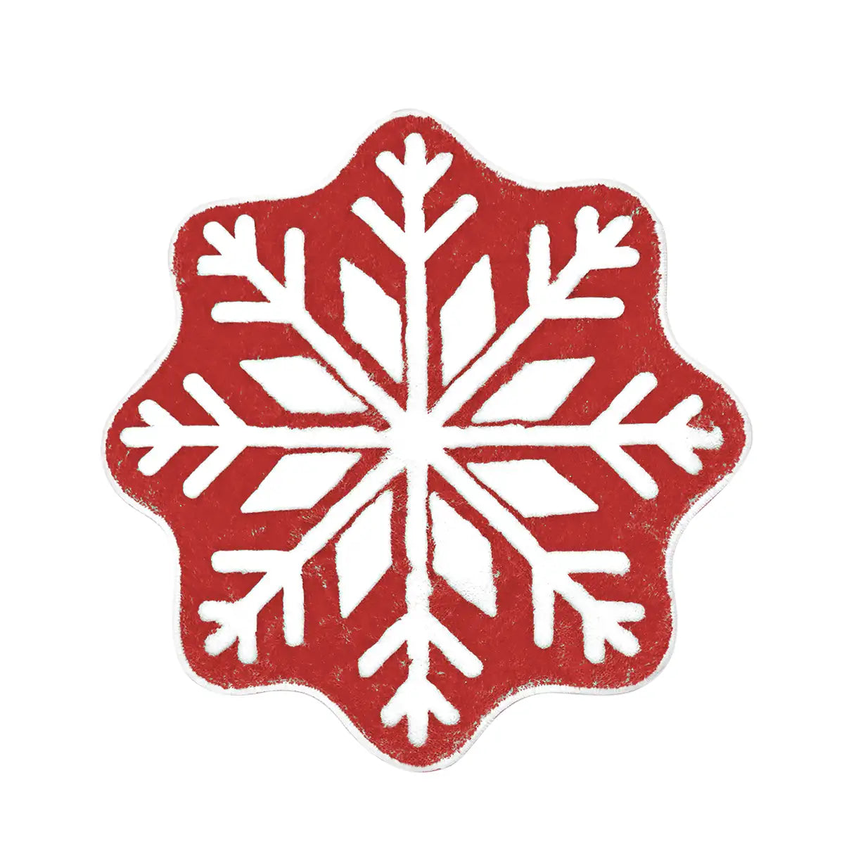 Tapete Navideño, Forma Copo de Nieve