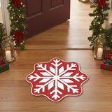 Tapete Navideño, Forma Copo de Nieve