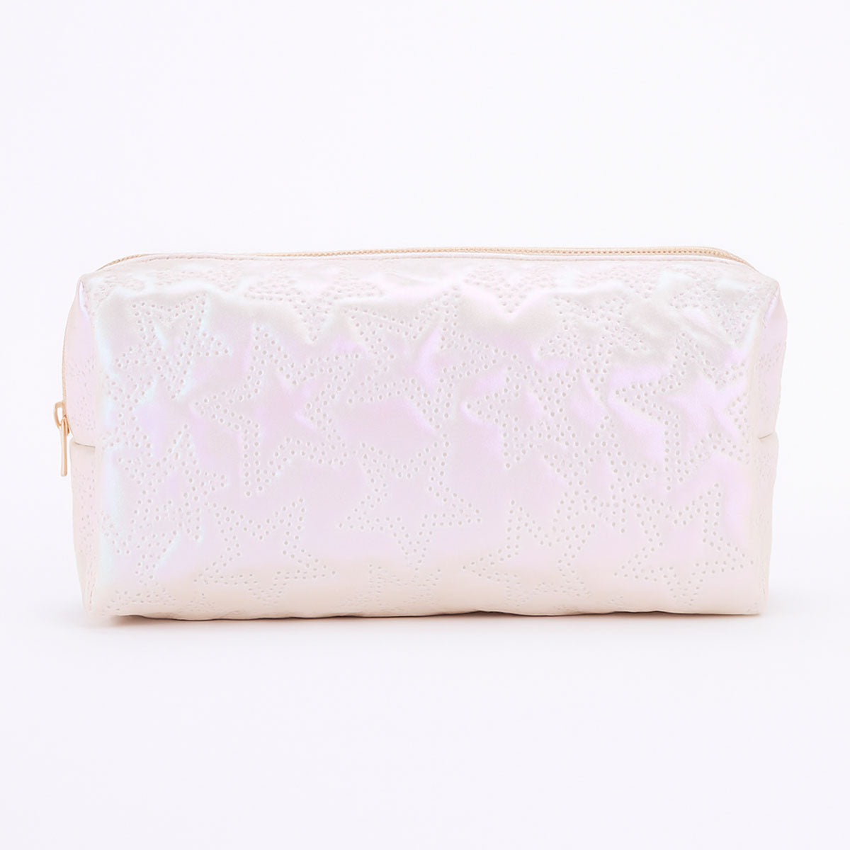 Cosmetiquera, Diseño Estrellas, Color Blanco