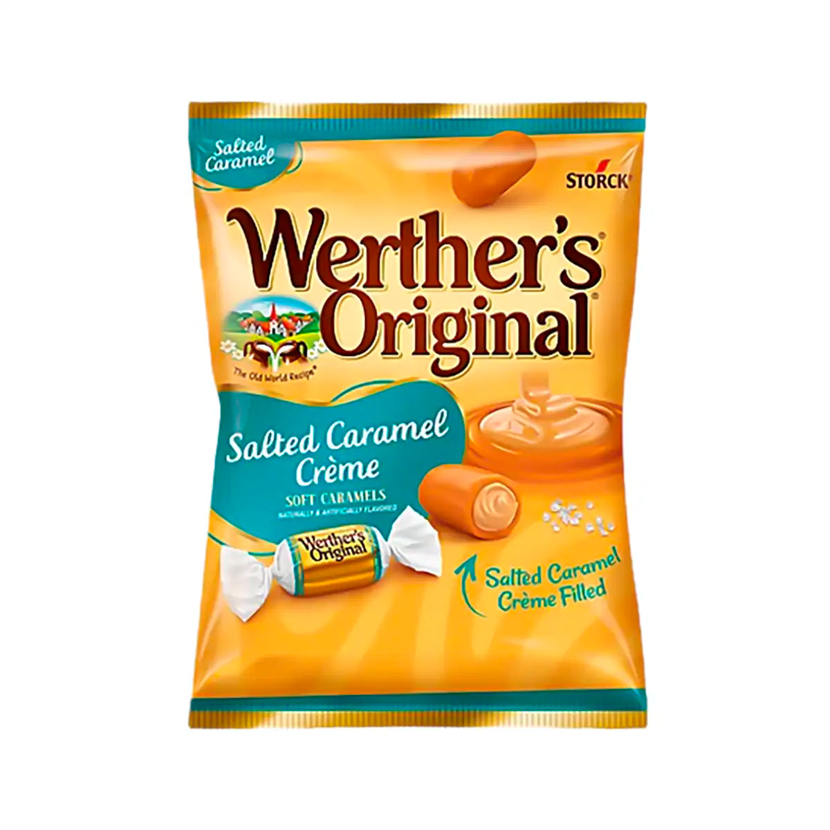 Caramelos Suaves Werther's Original Crema de Caramelo Salado, 58 g