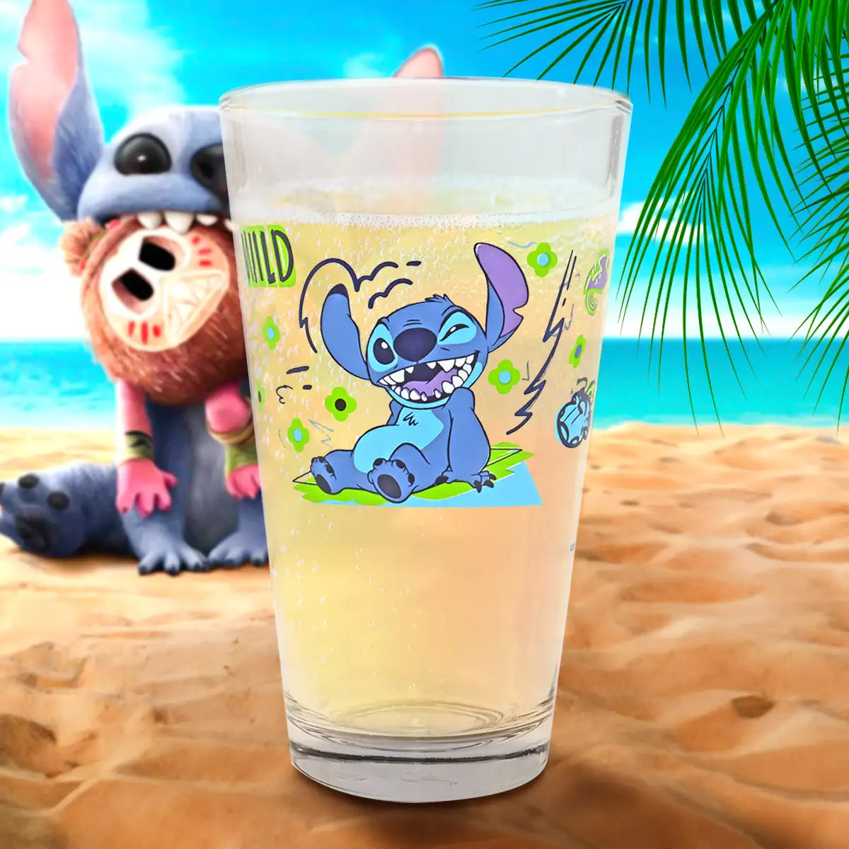 Stitch, Wild, Vaso Cristal, 414 ml
