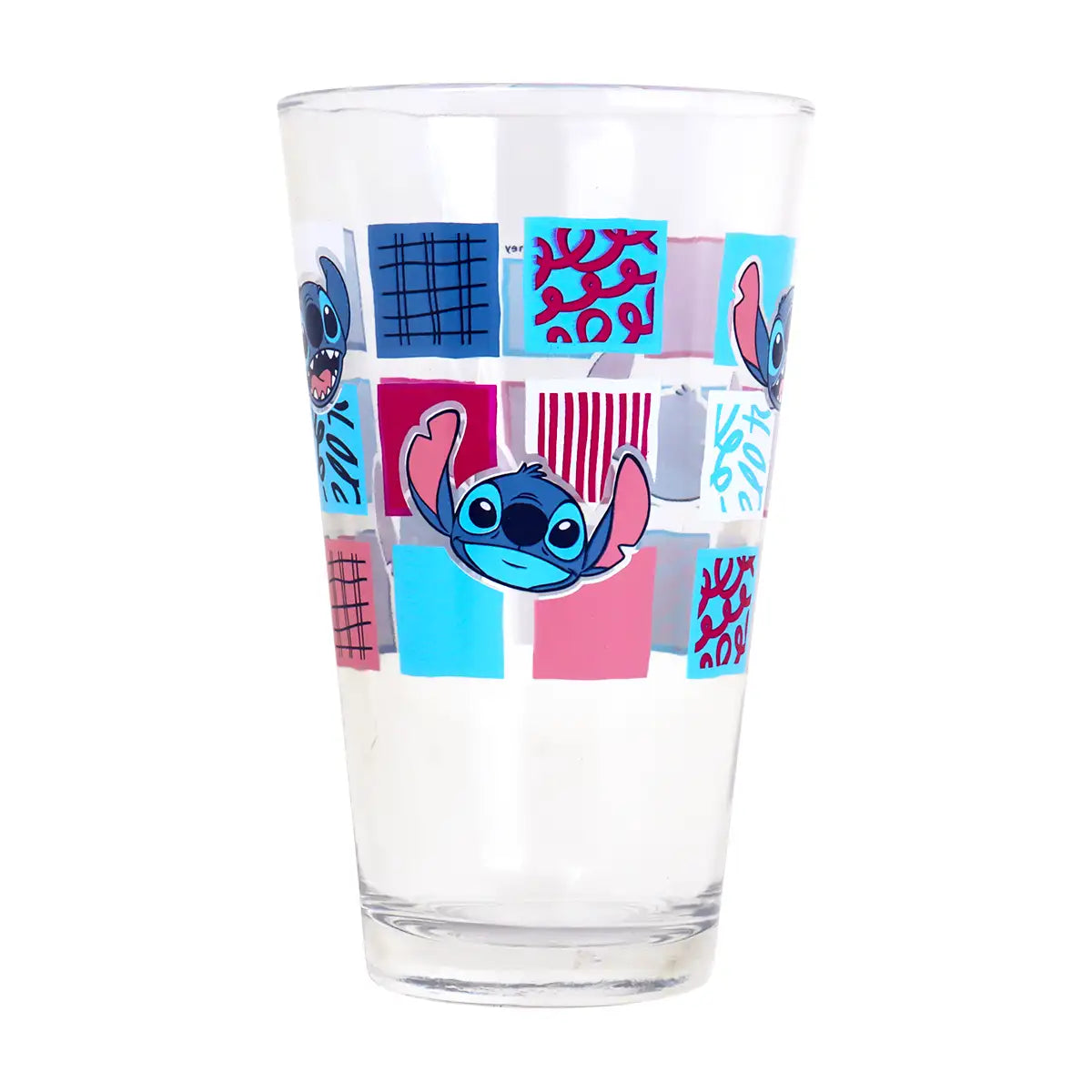 Vaso Cristal, Diseño Stitch, 414 ml