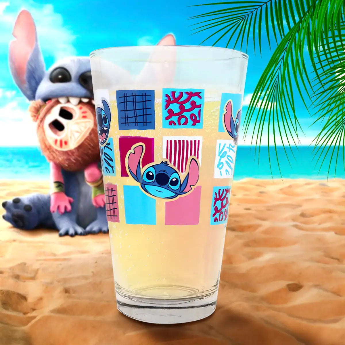 Vaso Cristal, Diseño Stitch, 414 ml