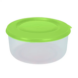 Contenedor Redondo de Plástico, Color Verde, 550 ml