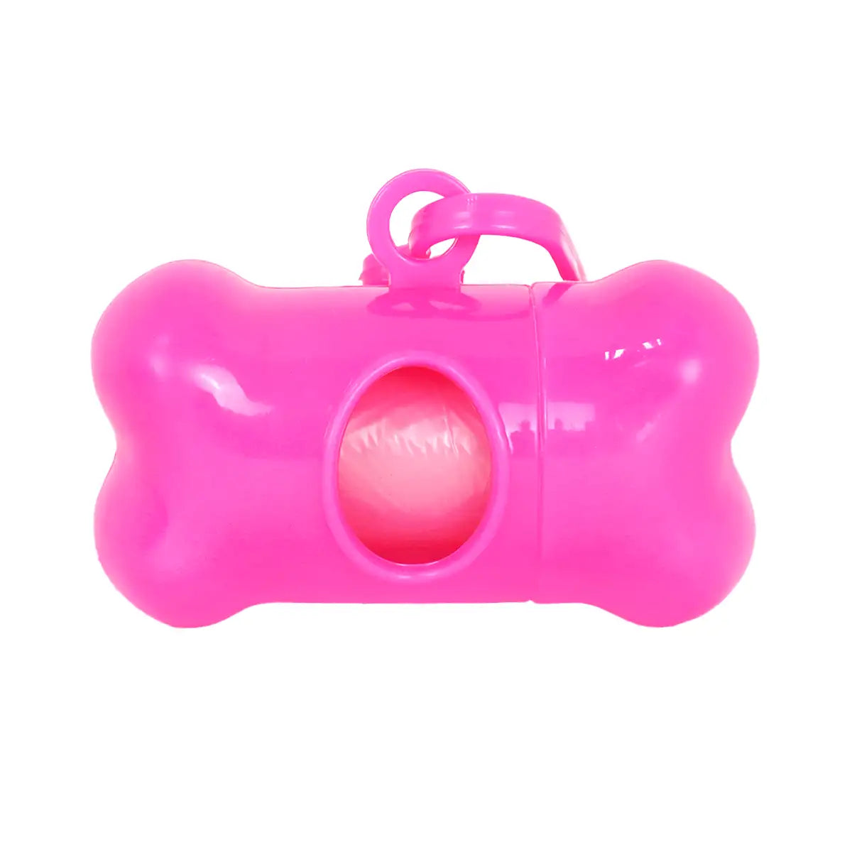 Dispensador con Bolsa para Desechos de Perro, Color Rosa