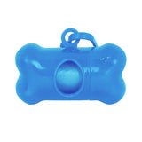 Dispensador con Bolsa para Desechos de Perro, Color Azul