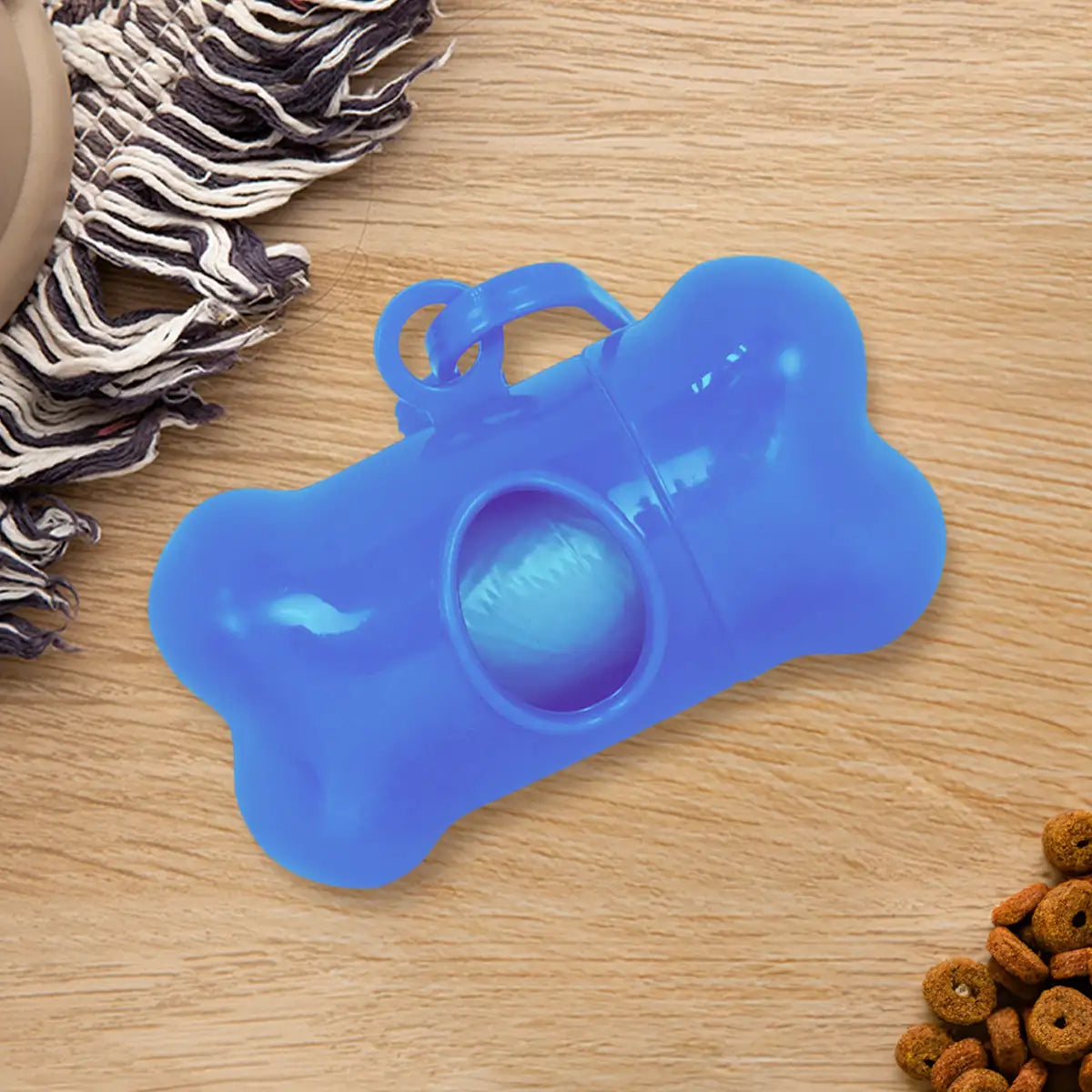 Dispensador con Bolsa para Desechos de Perro, Color Azul