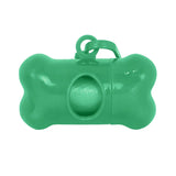 Dispensador con Bolsa para Desechos de Perro, Color Verde