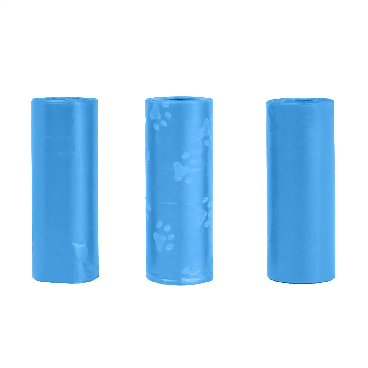 Bolsas para Desechos de Perros, 5 Rollos, Color Azul