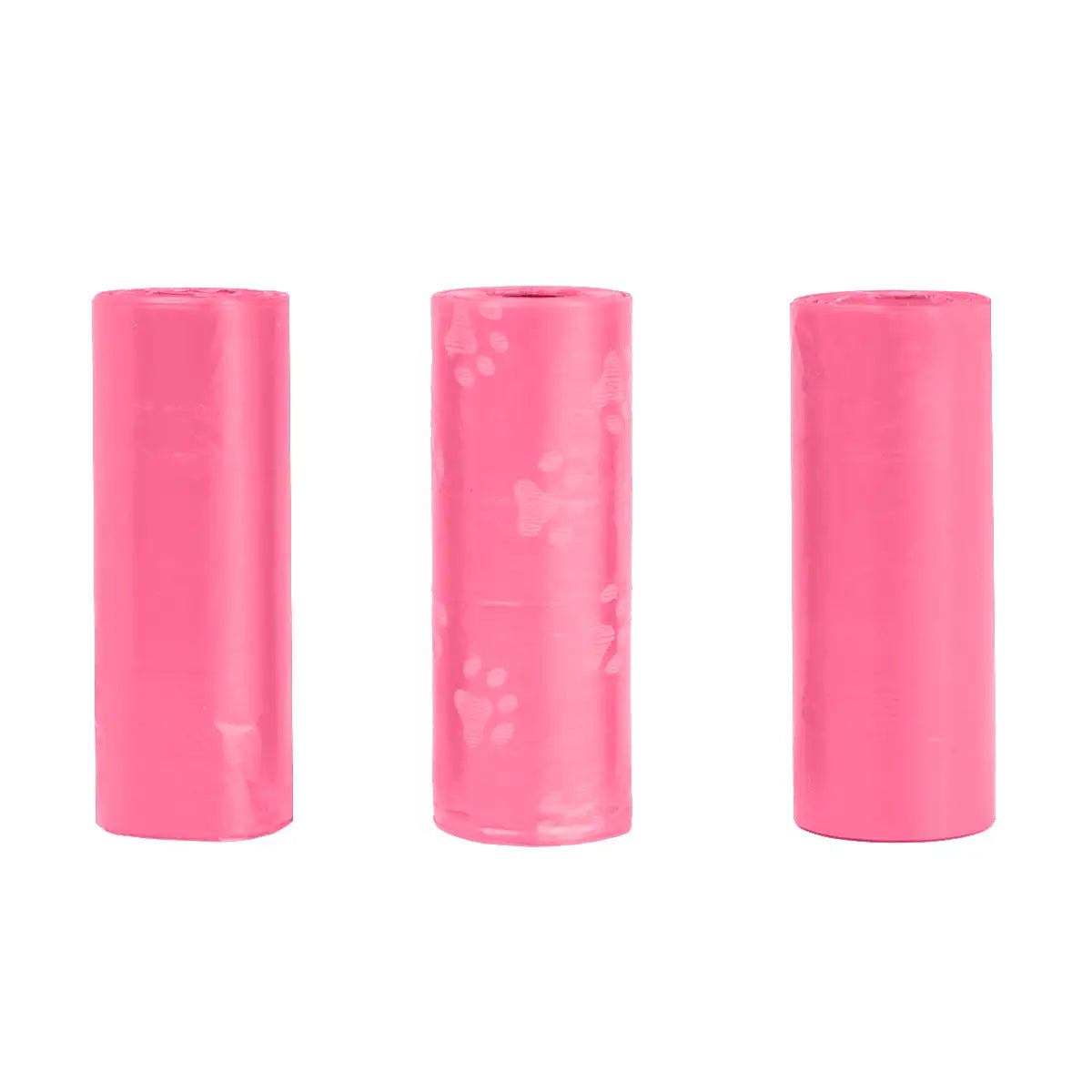 Bolsas para Desechos de Perros, 5 Rollos, Color Rosa