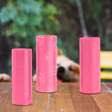 Bolsas para Desechos de Perros, 5 Rollos, Color Rosa