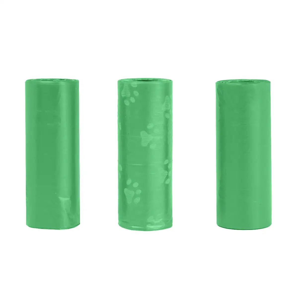 Bolsas para Desechos de Perros, 5 Rollos, Color Verde