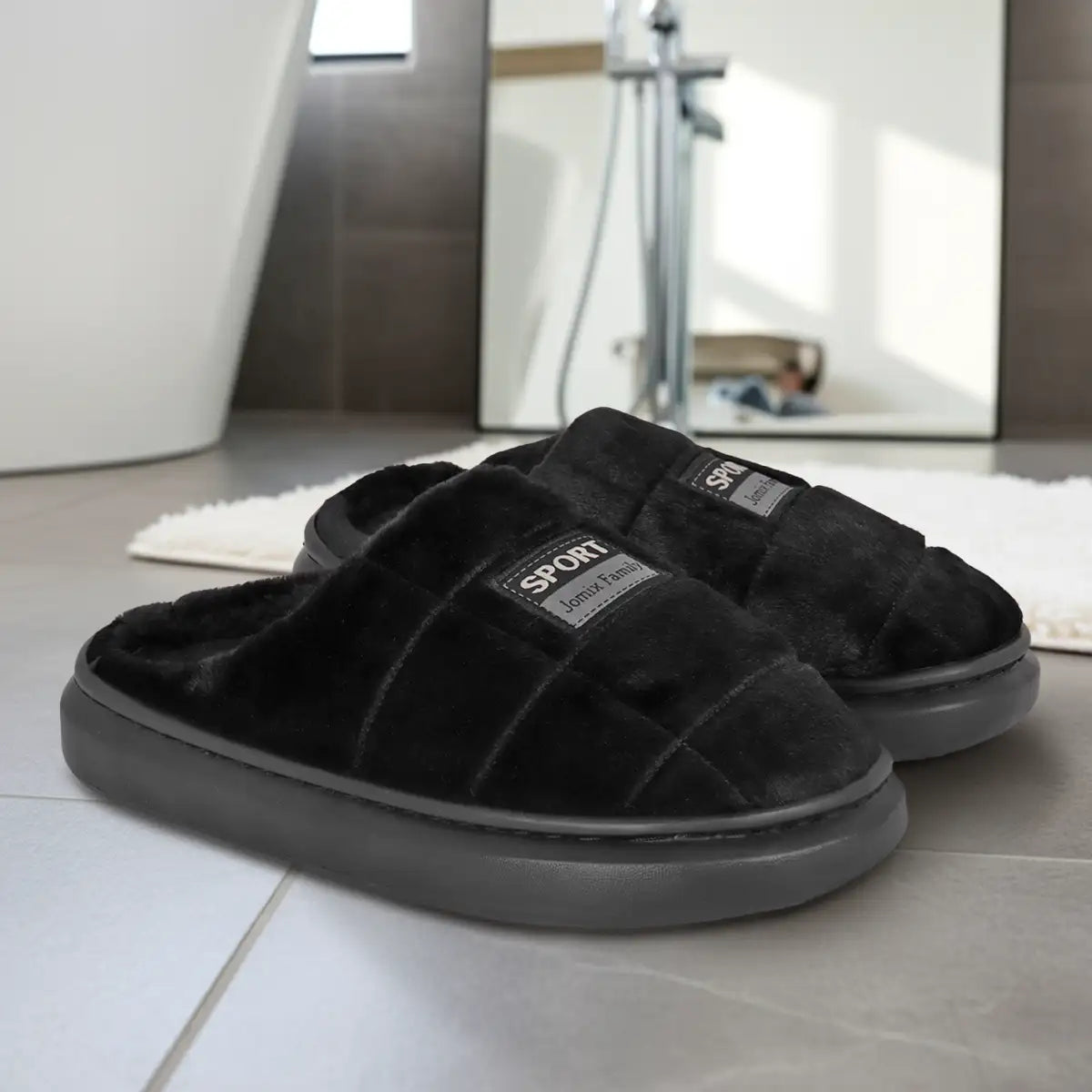 Pantuflas, Color Negro