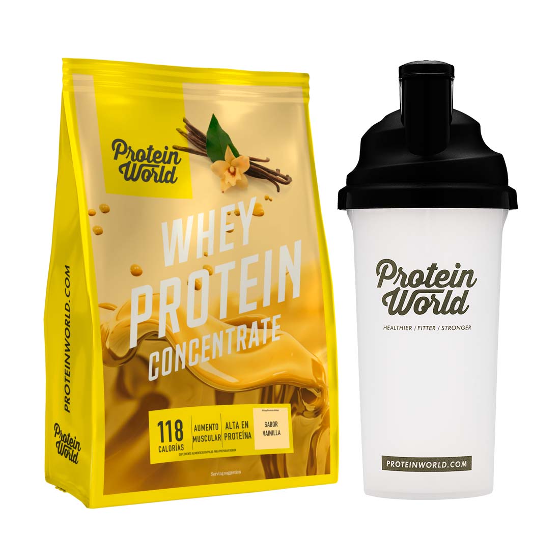 Whey Protein Concentrate: Vainilla - 900g + SHAKER GRATIS