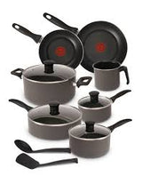 BATERIA FAMILY COOK T-FAL 13 PZAS GRIS**