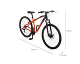 BICI MERCURIO RANGER R26 21V NARANJA/NGO/AZ 20177**