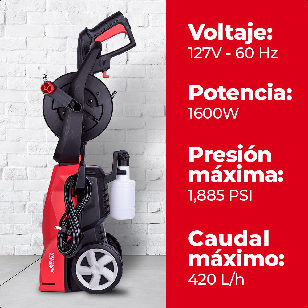 Hidrolavadora 1600W-1800psi, ENERGIZER