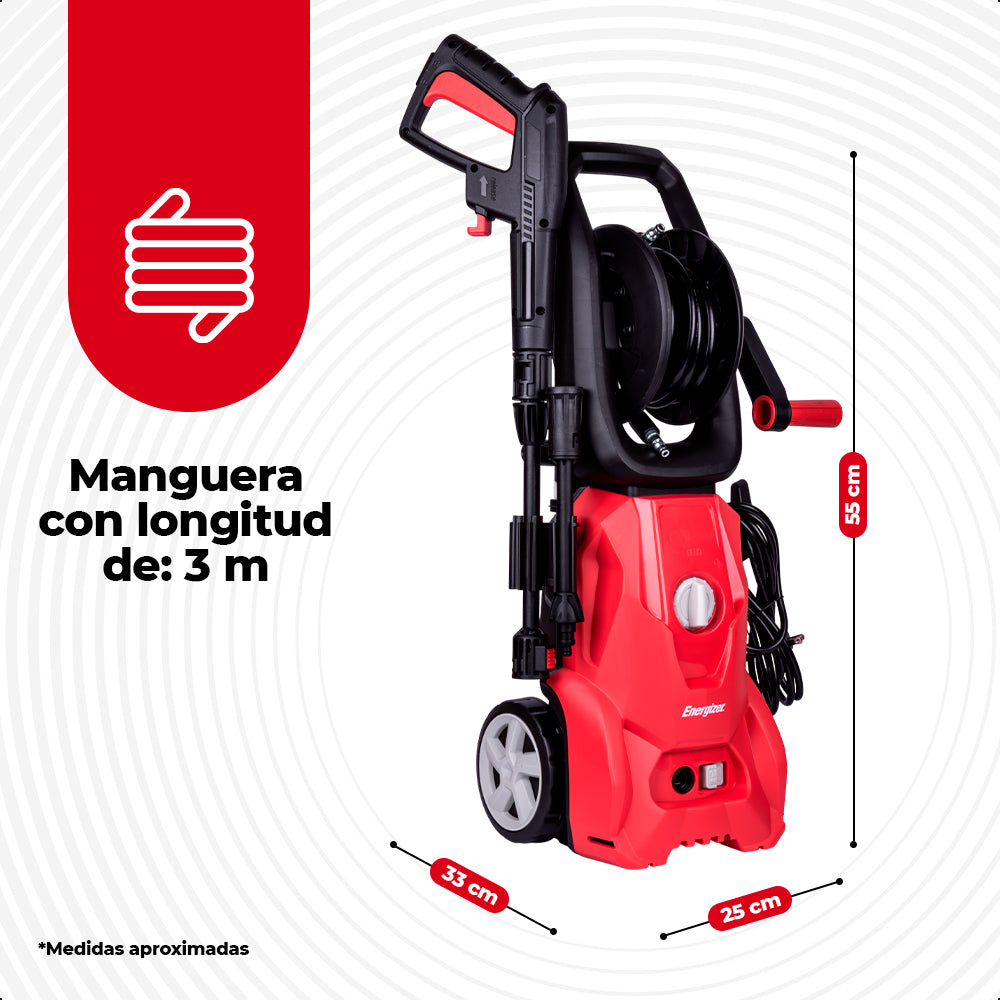 Hidrolavadora 1600W-1800psi, ENERGIZER