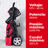 Hidrolavadora 1800W-2000psi, ENERGIZER