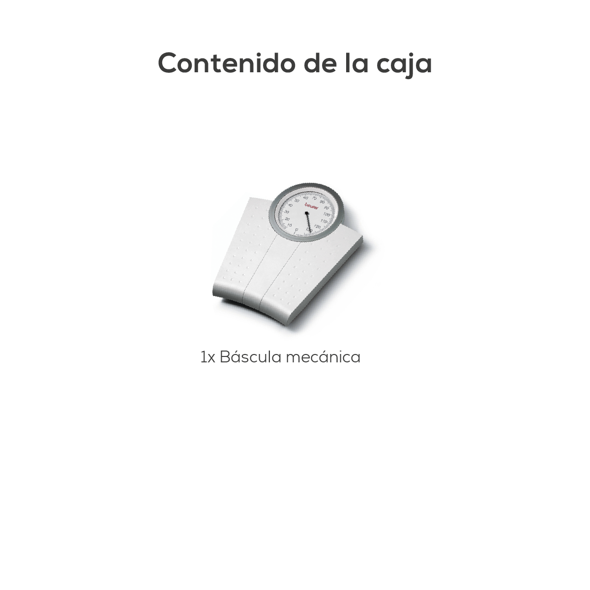 Báscula Mecánica para Personas MS50 con Indicador Analógico, Superficie Antideslizante / MS50 Marca Beurer