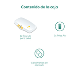 Báscula para Bebé, Función HOLD para Mediciones en Movimiento, Pantalla LCD  BY80 Marca beurer®