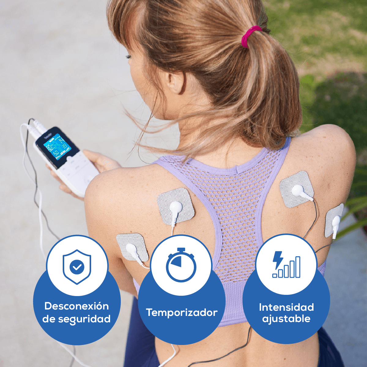 Electroestimulador EM49 con 2 canales y 64 programas – Marca Beurer