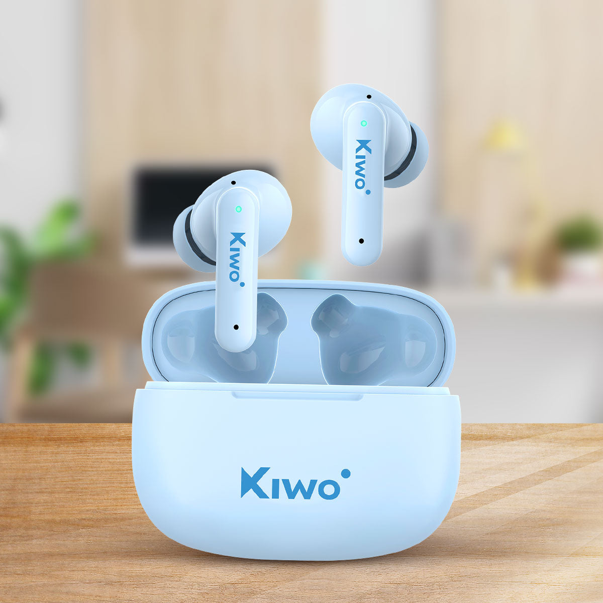 Audífonos Inalámbricos True Wireless Nai color Azul, Kiwo