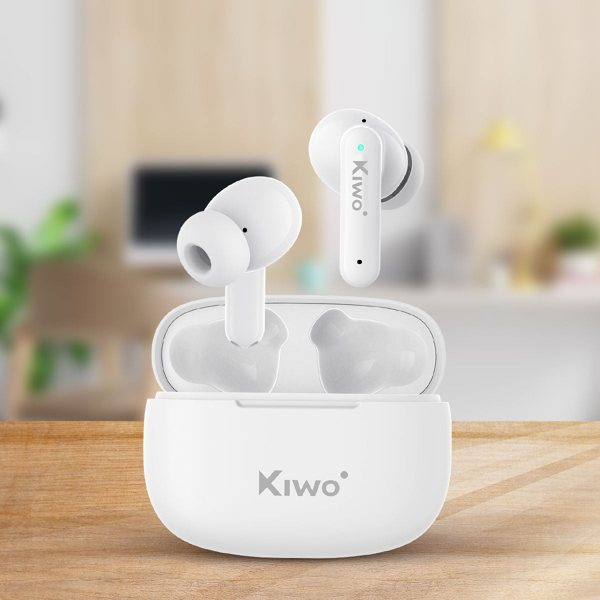 Audífonos Inalámbricos True Wireless Nai color Blanco, Kiwo