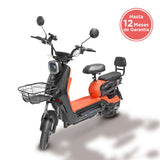 Bicicleta Eléctrica Negro con Naranja Kiwo KL 800