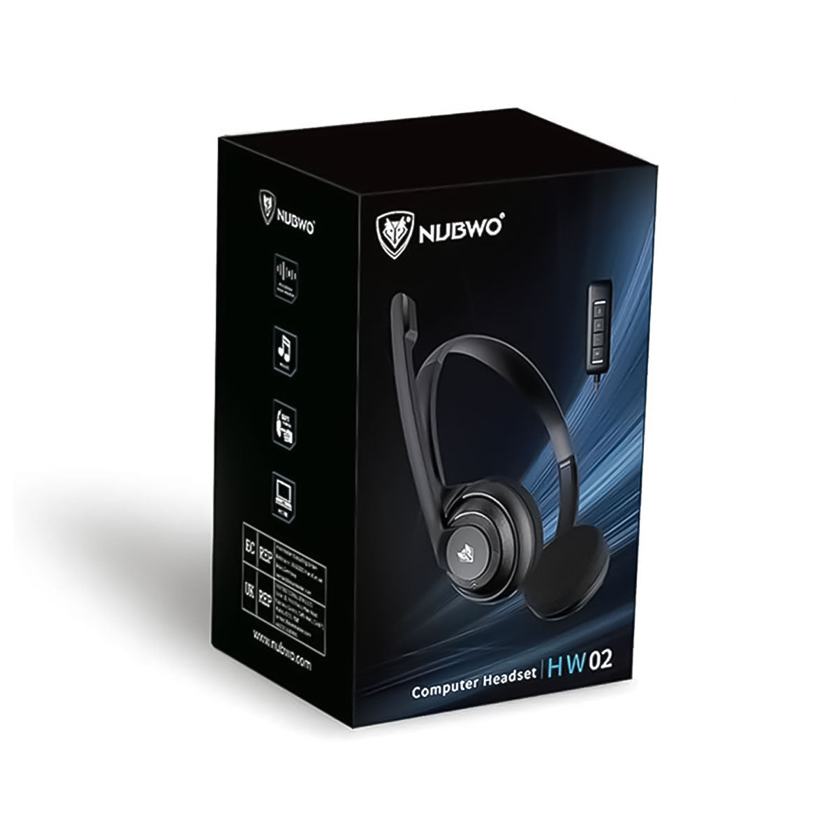 Auriculares USB con Micrófono para Computadora, NUBWO HW02 Waldo's