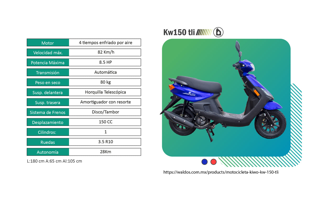 Motocicleta Kiwo KW 150 TlI 2025