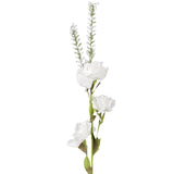 Rosa, Flores Artificiales, Color Blanco, 3 pzas