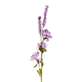 Rosa, Flores Artificiales, Color Morado, 3 pzas