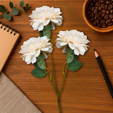 Flores Artificiales, Color Melón, 3 pzas