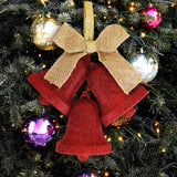 Decoración Colgante de Campanas, Color Rojo