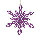 Copo de Nieve Jumbo con Glitter, Color Morado