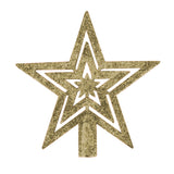 Mini Estrella Brillante, Punta de Árbol, Color Oro