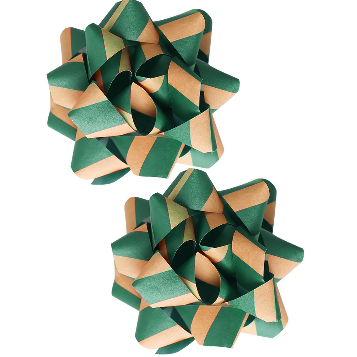 Moños para Regalo, 2 pzas, Color Verde y Café