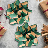 Moños para Regalo, 2 pzas, Color Verde y Café