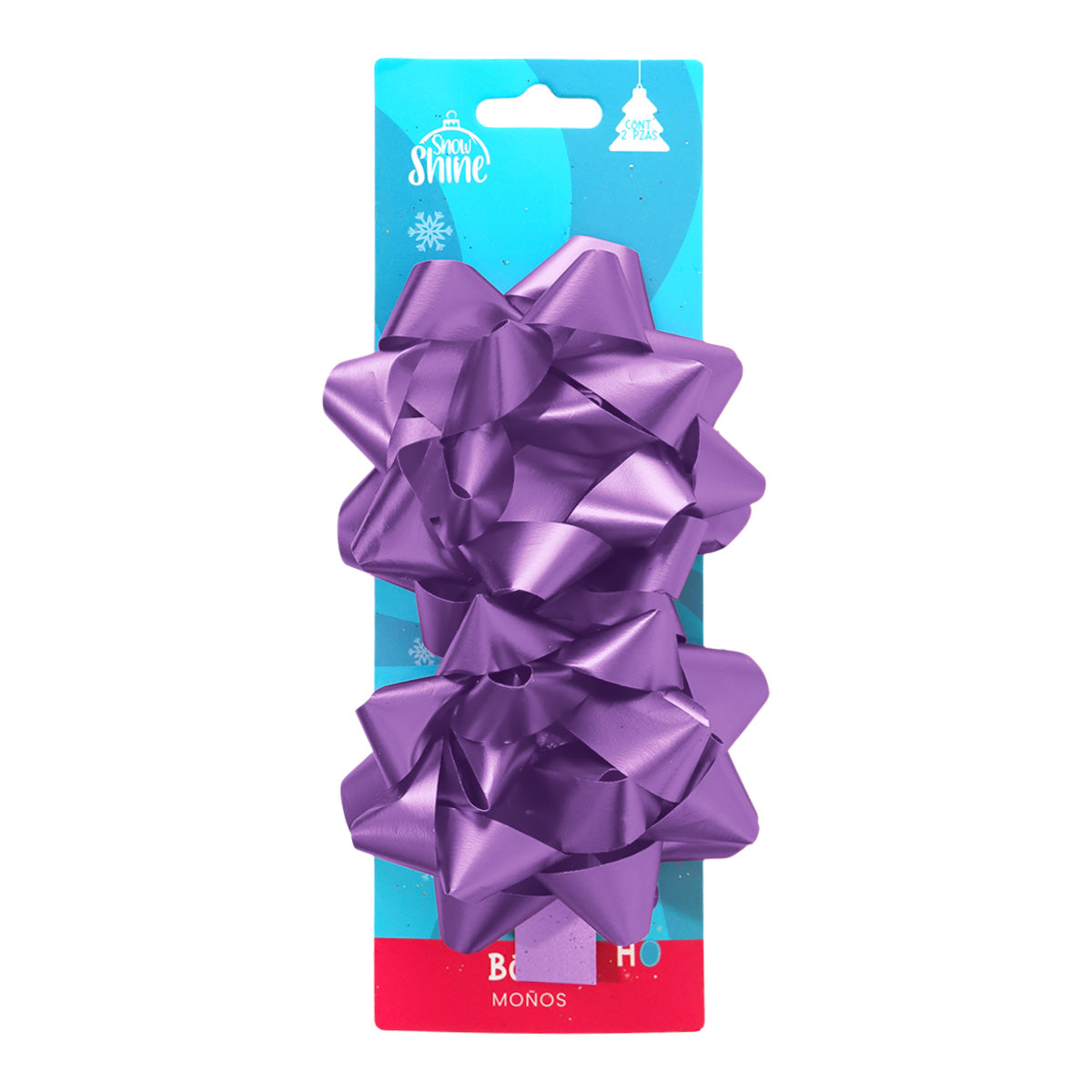 Moños para Regalo, 2 pzas, Color Lila