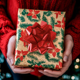 Moños para Regalo, 2 pzas, Color Rojo