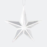 Estrella, Decoración Colgante, Efecto Espejo, Color Blanco