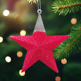 Estrella, Decoración Colgante, Glitter, 2 pzas