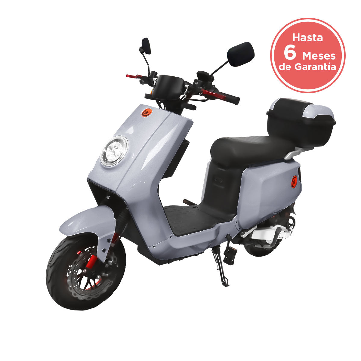Bicicleta Eléctrica Kiwo N7, color Gris