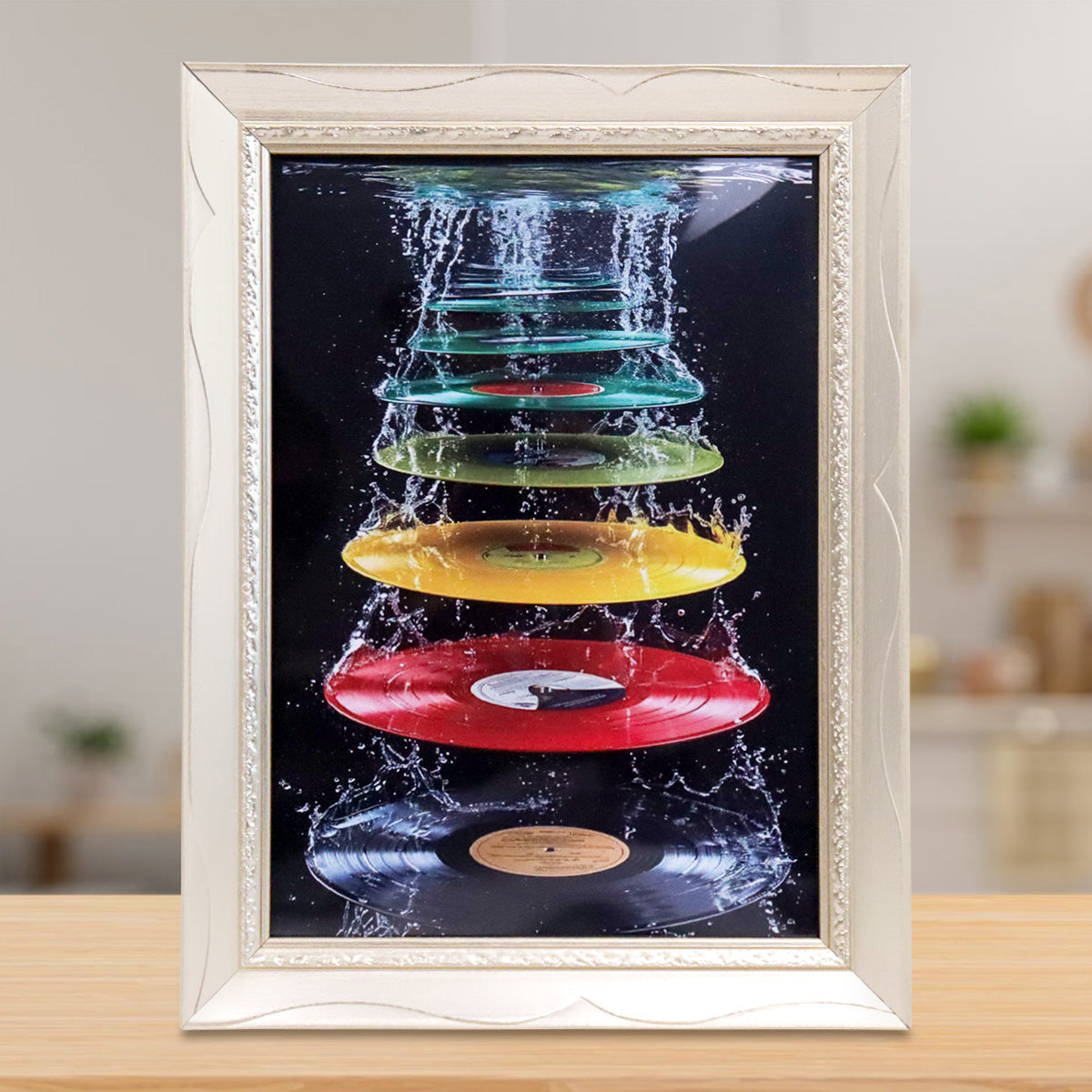 Portarretrato Vinilo, Color Dorado, 12x17cm