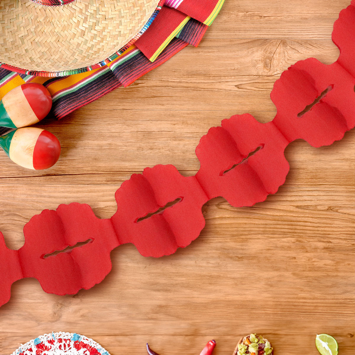 Decoración Colgante, Fiestas Patrias, Color Rojo