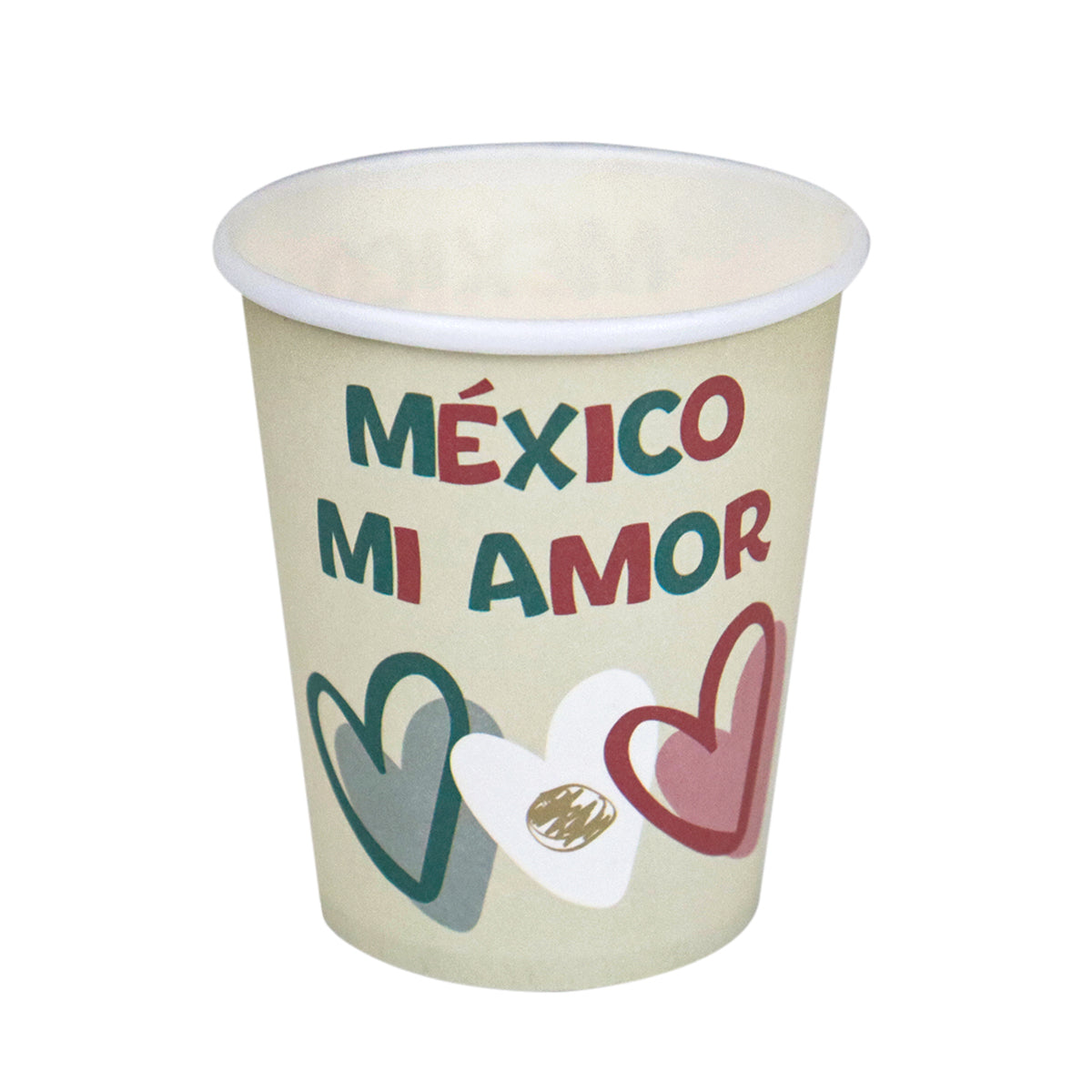 México Mi Amor, Vasos de Cartón, 10 pzas