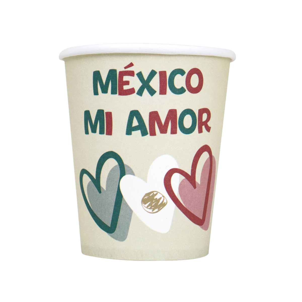 México Mi Amor, Vasos de Cartón, 10 pzas