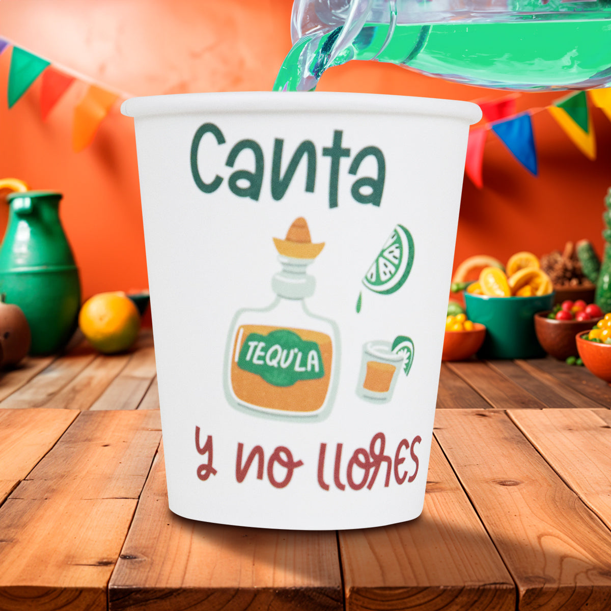 Canta y No Llores, Vasos de Cartón, 10 pzas