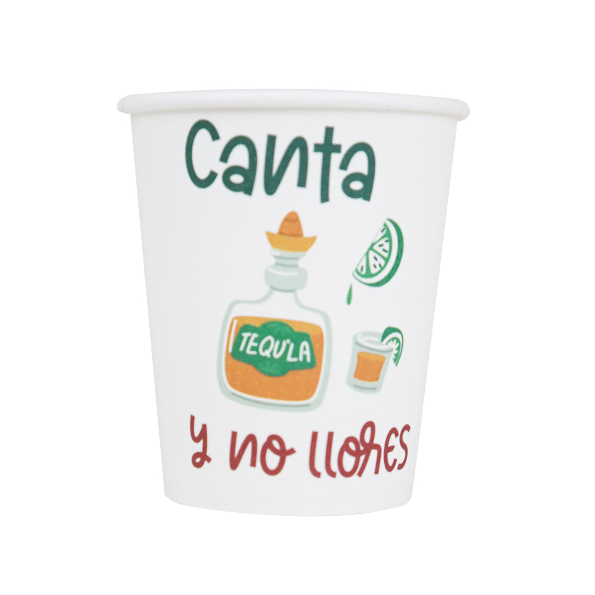 Canta y No Llores, Vasos de Cartón, 10 pzas